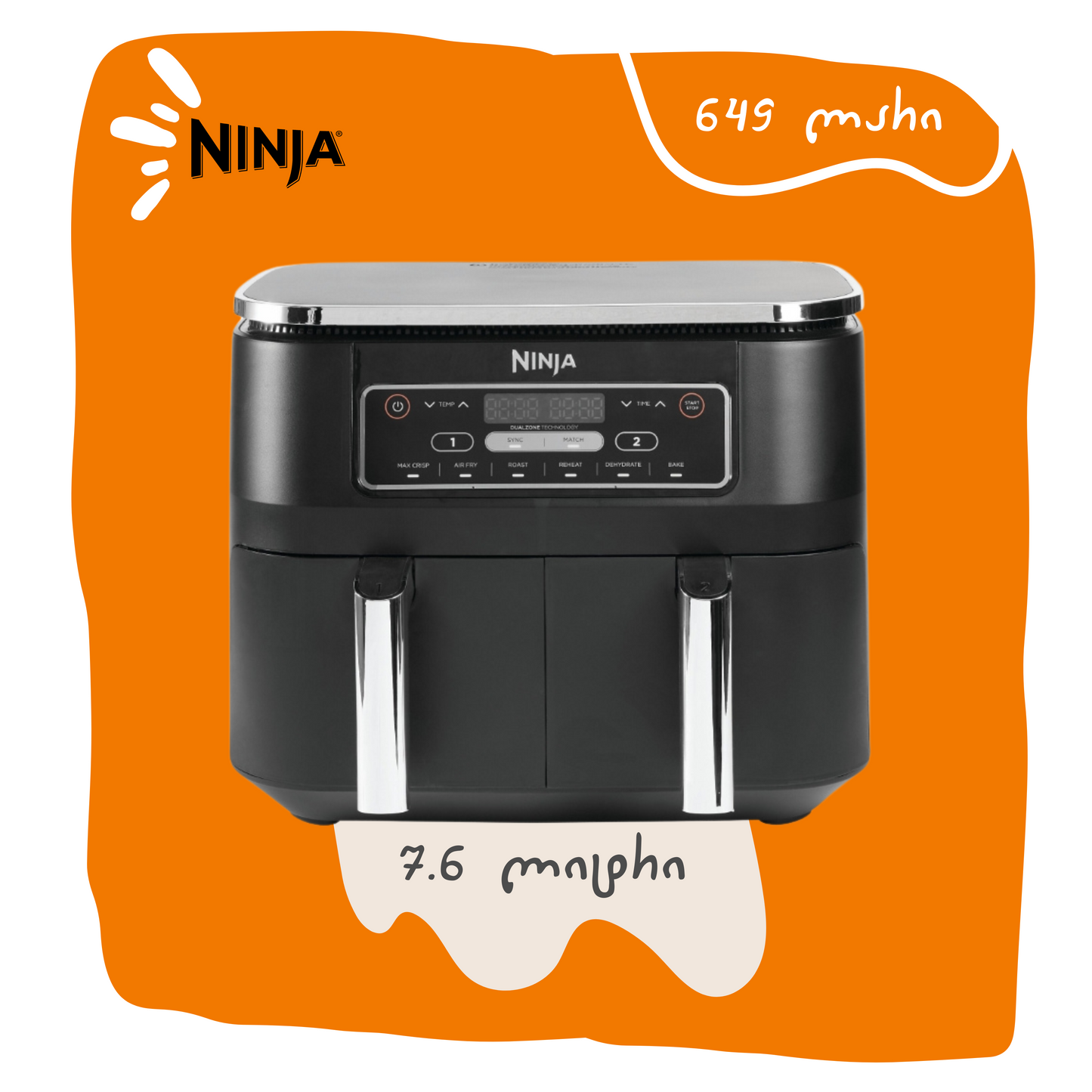 აეროგრილი / აირღუმელი NINJA AF300EU