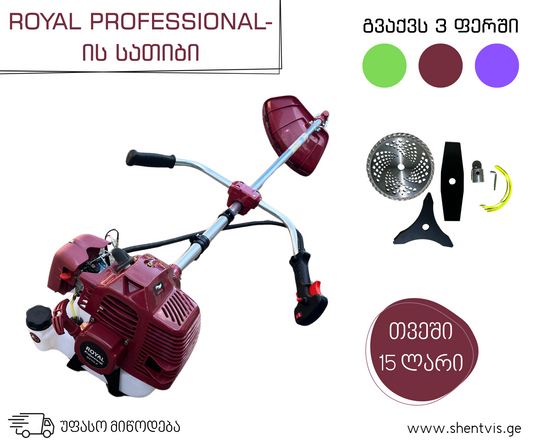 ROYAL PROFESSIONAL-ის ბენზო სათიბი